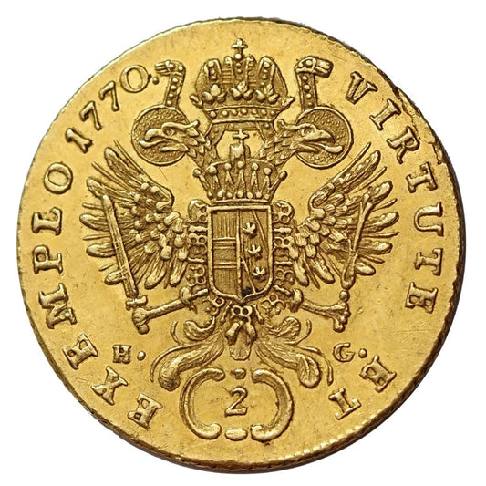 II.József 1765-1780 2 dukát 1770 E
