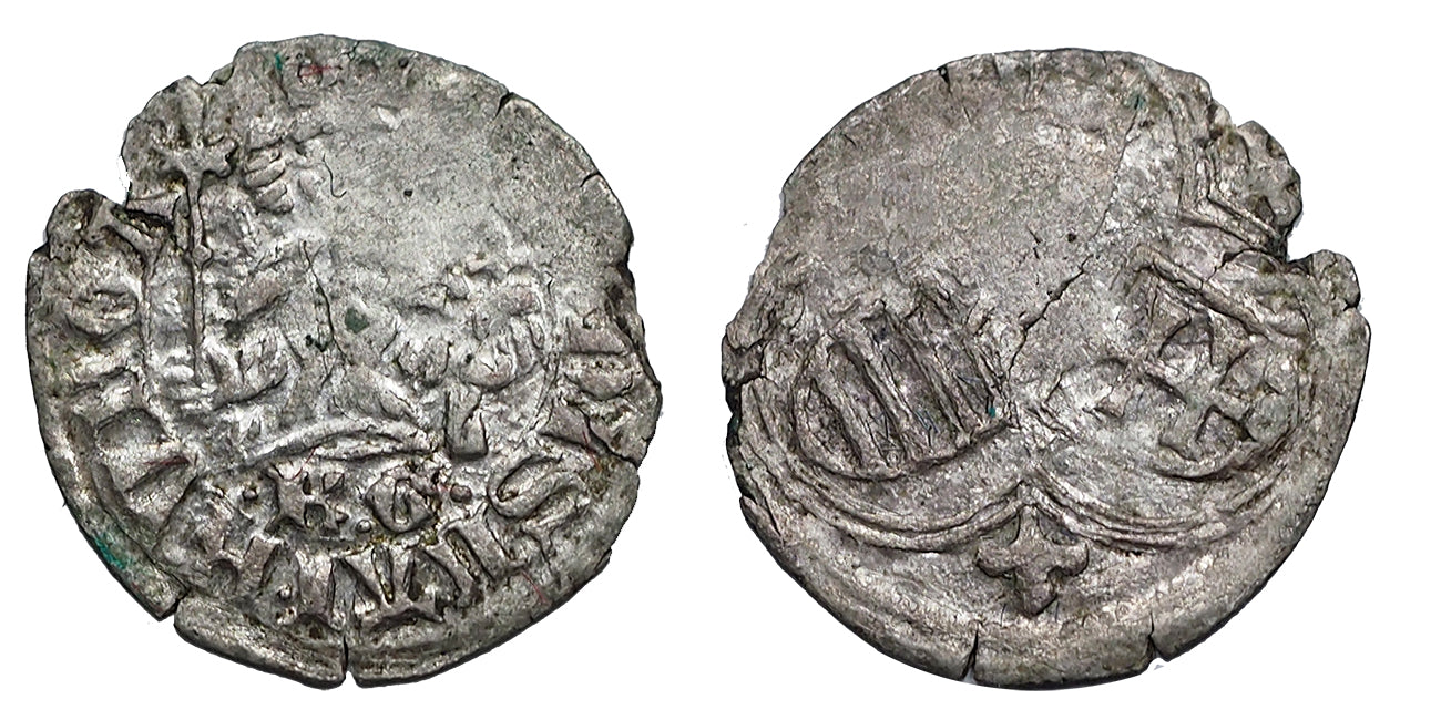 V.László 1440-1453 denár RR!