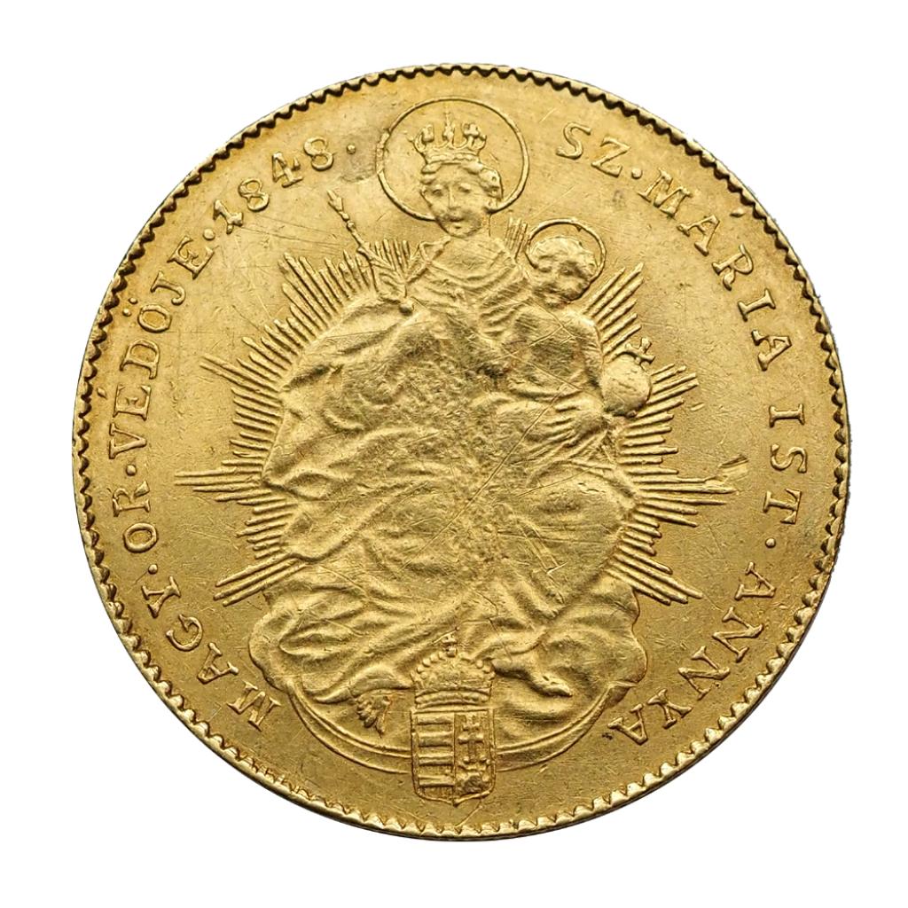 Szabadságharc dukát 1848 keskeny címer R!