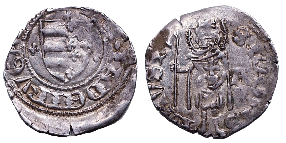 Mária 1382-1395 denár R!