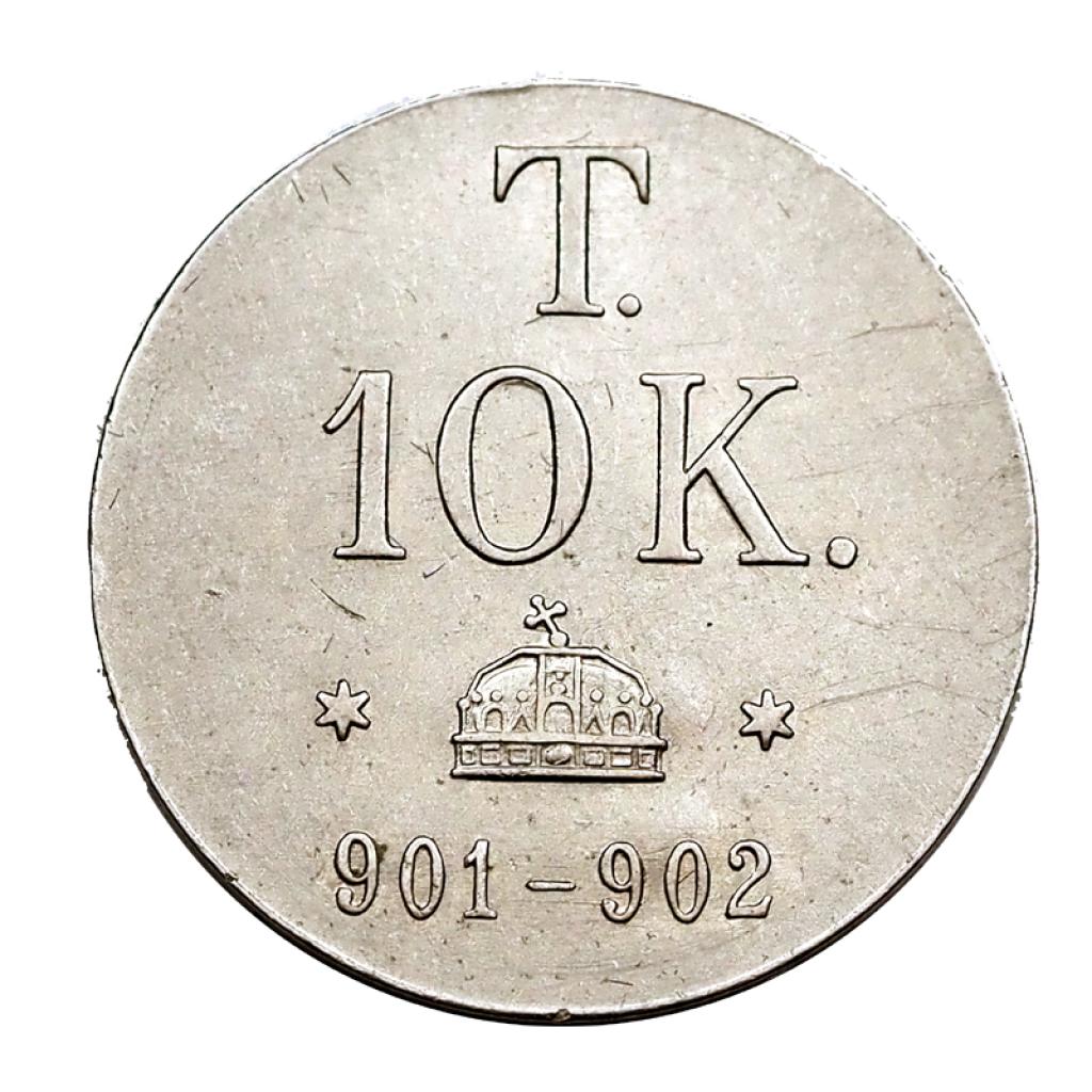 Ferenc József 1848-1916 10 koronás ellenőrző súly