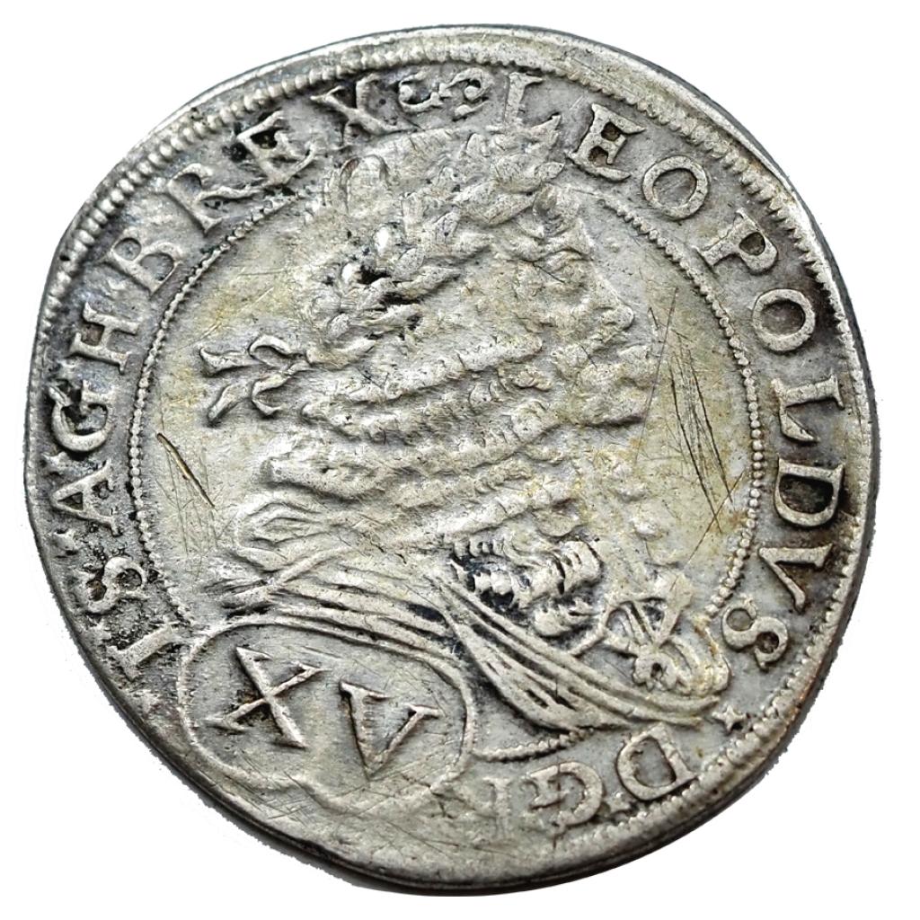 I.Lipót 1657-1705 XV krajcár 1675 Pozsony